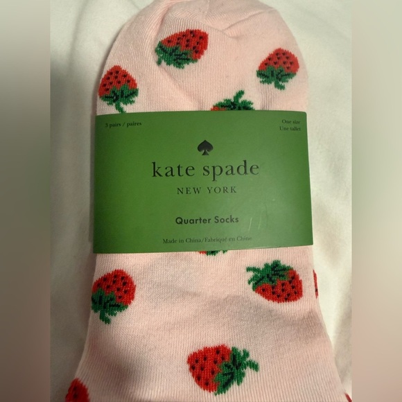 Kate Spade 3pack Quarter Socks! NWT!! - Picture 2 of 5